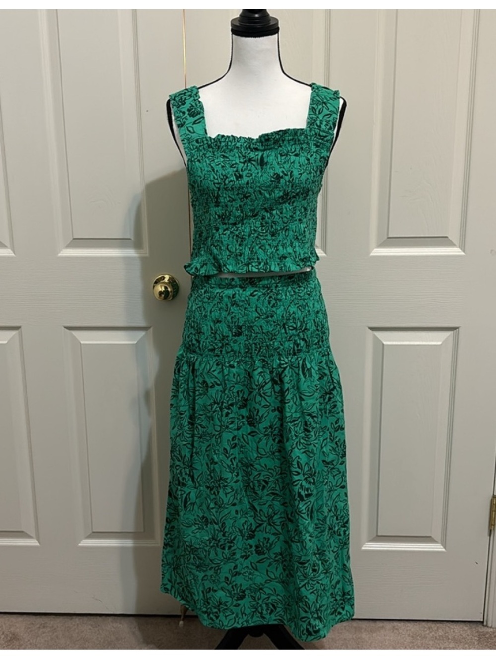 Ingrid & Isabel Green Patterned Maternity Skirt